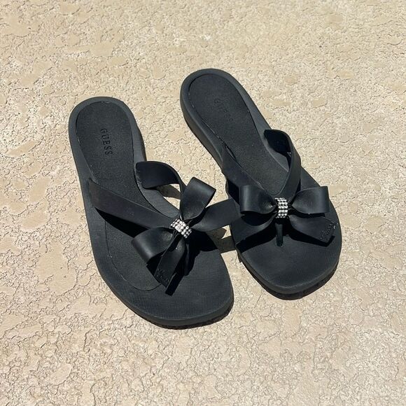 Guess Shoes - Guess bow flip flop sandals size 7